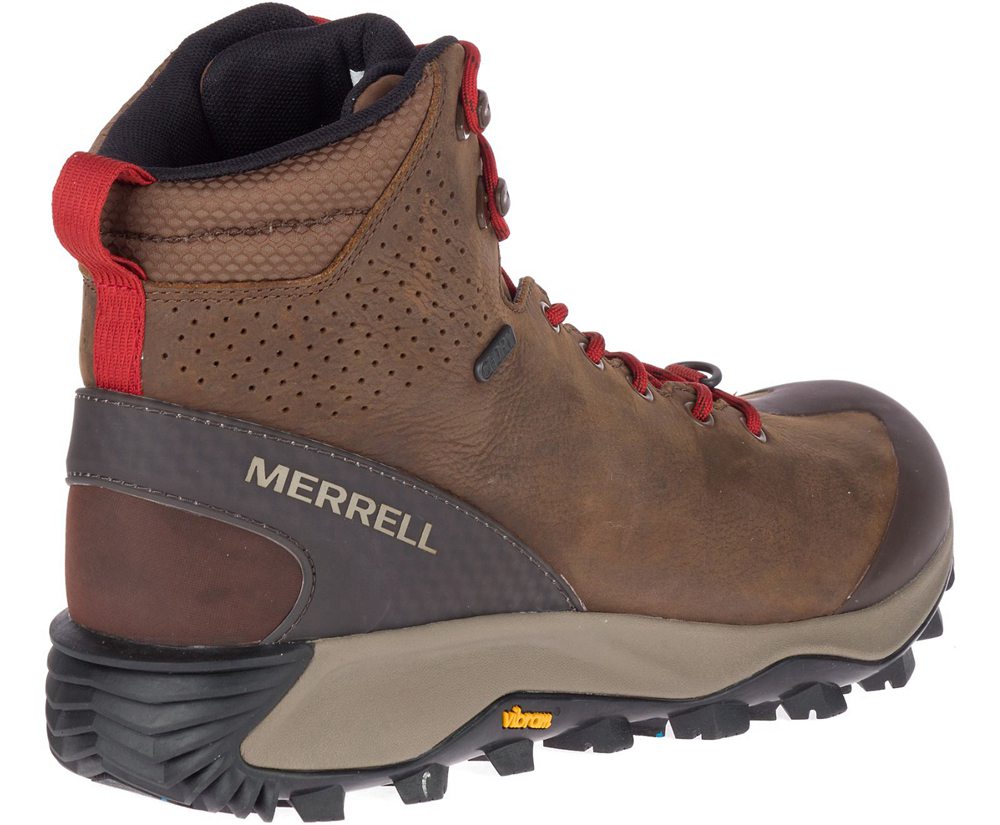 Kozaki Merrell Męskie Brązowe - Thermo Glacier Mid Waterproof - 402579-VWB